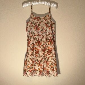 American Eagle Floral Print Dress with Straps